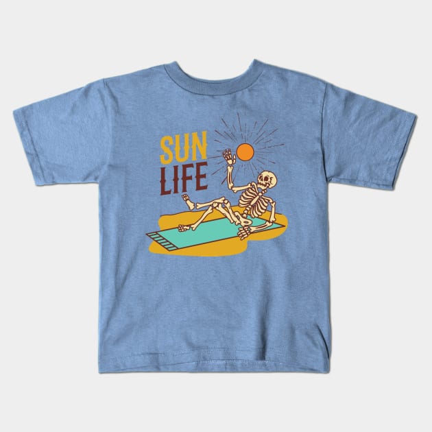 Sun life Kids T-Shirt by DeviAprillia_store
